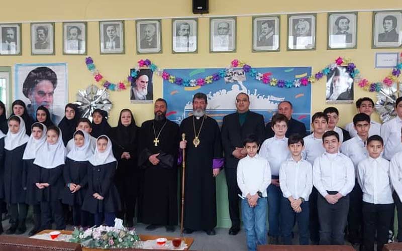 حضور آرا شاوردیان در مدرسه ارامنه «تاماریان-ساهاکیان» تبریز