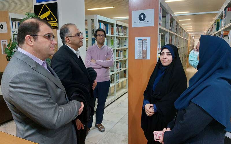 بازدید از کتابخانه مرکزی آذربایجان‌ غربی